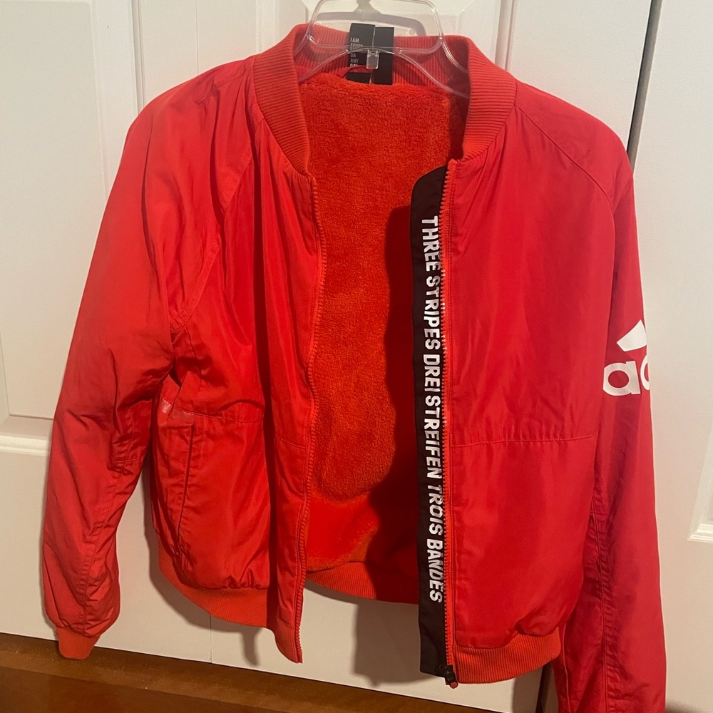 Adidas Bomber Zip Up Jacket - Medium